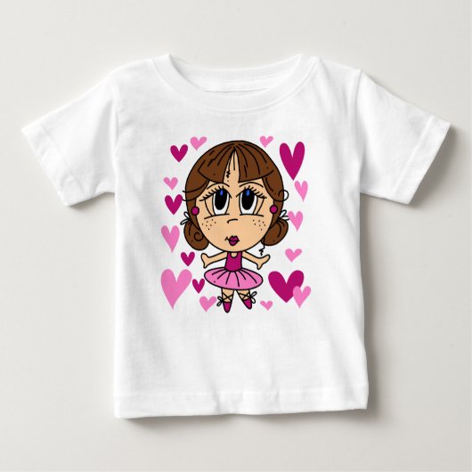 Ballerina Girl Baby T-shirt (Vorderseite)