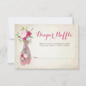 Ballerina Girl Babyduschmaschine Windelwanne Einladung (Vorderseite)