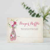 Ballerina Girl Babyduschmaschine Windelwanne Einladung (Stehend Vorderseite)