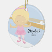 Ballerina Girl Ballet Dance Christmas Ornament (Links)
