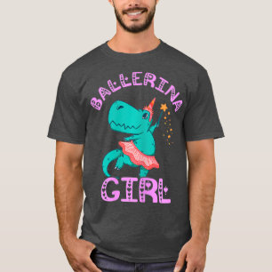 Ballerina Girl Ballet Dancer Dino Tanz T-Shirt