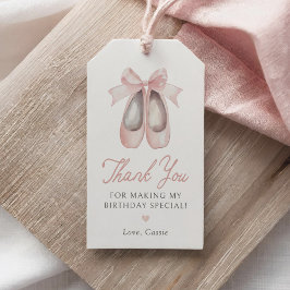 Ballerina Girl Birthday Favor Tag Geschenkanhänger