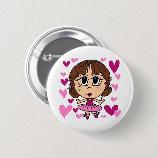 Ballerina Girl Button (Vorne & Hinten)