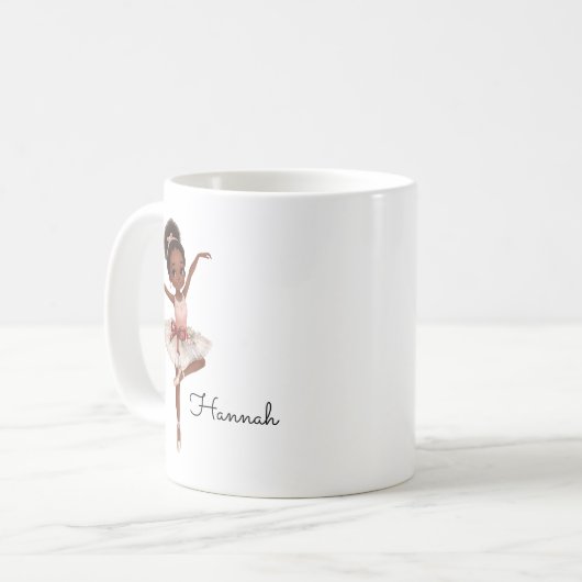 Ballerina Girl Custom Kaffeetasse (Vorderseite Links)