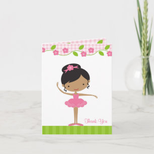 Ballerina Girl Danke-Card Dankeskarte