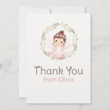 Ballerina Girl in rosa Kleid Geburtstagsdusche