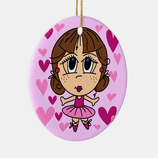 Ballerina Girl Keramik Ornament (Rechts)