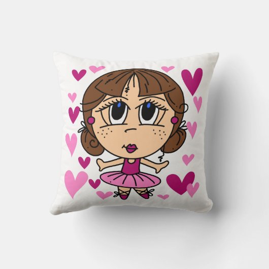 Ballerina Girl Kissen (Rückseite)