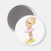Ballerina Girl Magnet (Vorderseite/Rückseite)