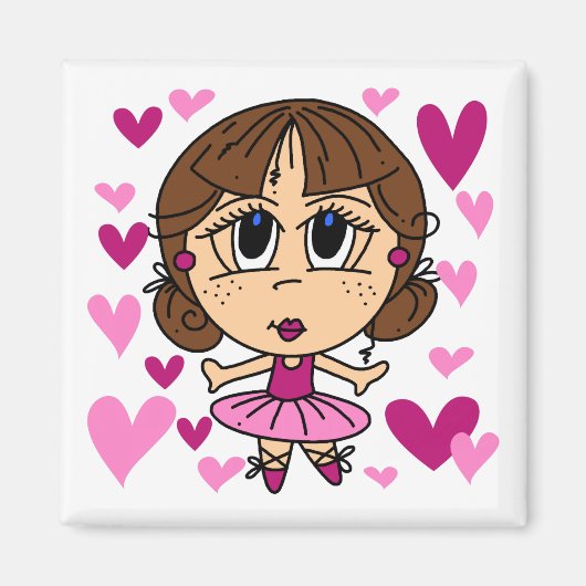 Ballerina Girl Magnet (Vorne)