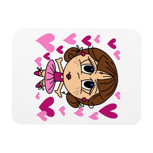 Ballerina Girl Magnet (Horizontal)