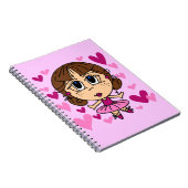 Ballerina Girl Notizblock (Rechte Seite)