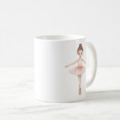 Ballerina Girl Personalisiert Kaffeetasse (VorderseiteRechts)