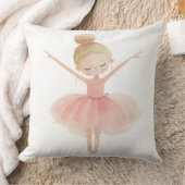 Ballerina Girl Pillow, Balletttänzerin Kissen (Decke)
