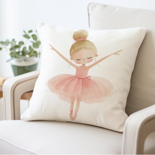 Ballerina Girl Pillow, Balletttänzerin Kissen