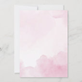 Ballerina Girl Pink Blumenreath Geburtstagsparty Einladung (Rückseite)