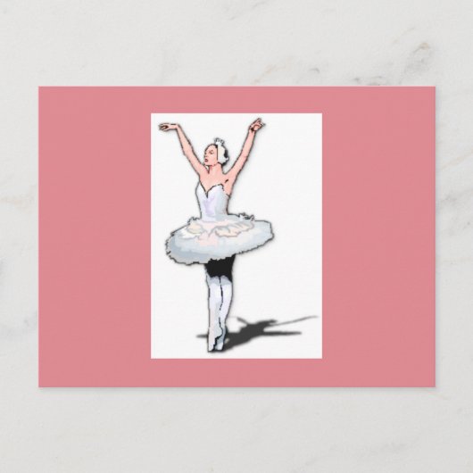 Ballerina Girl Postkarte (Vorderseite)