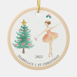 Ballerina Girls 1. Weihnachtsdekoration Keramik Ornament