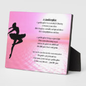 Ballerina GodTochter Poem Plaque Fotoplatte (Seite)