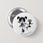 Ballerina Goth Style Button (Vorne & Hinten)