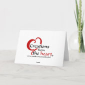 Ballerina Goth Style Karte (Rückseite)