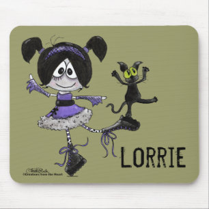 Ballerina Goth Style Mousepad
