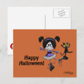 Ballerina Goth Style Postkarte (Vorne/Hinten)