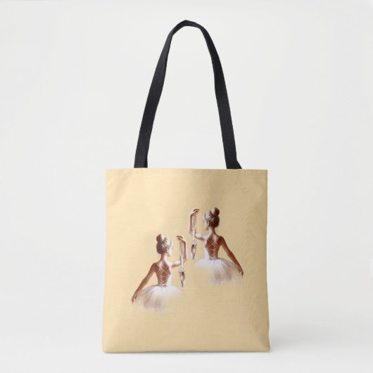 "Ballerina Grace - Artistic Water Tote Bag" Tasche (Vorderseite)