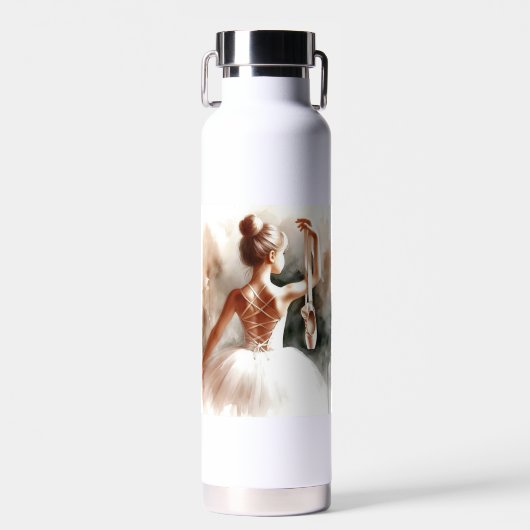 "Ballerina Grace - tanzInspiriert Wasserflasche" Trinkflasche (Vorne)