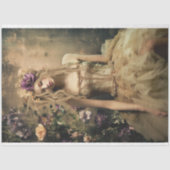 Ballerina Green, Hummingbird & Floral Portrait Seidenpapier (Vorderseite)