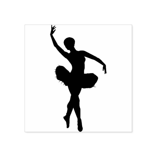 Ballerina Gummistempel (Prägung)