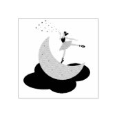 Ballerina Gummistempel (Prägung)