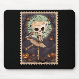 Ballerina Halloween Cappuccina Poststempel T-Shirt Mousepad