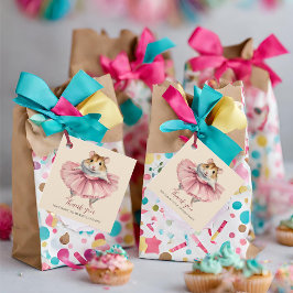 Ballerina Hamster Birthday Vielen Dank Geschenkanhänger