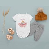 Ballerina Hamster Girl Baby Strampler