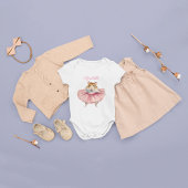 Ballerina Hamster Girl Baby Strampler