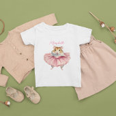 Ballerina Hamster Girl Baby T-shirt