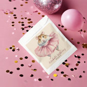 Ballerina Hamster Girl Birthday Vielen Dank Geschenktütchen