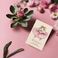 Ballerina Hamster Girls Geburtstag Vielen Dank