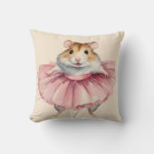 Ballerina Hamster Girls Kissen (Vorderseite)