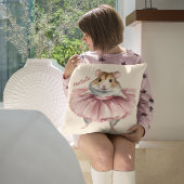 Ballerina Hamster Girls Personalisiert Kissen