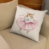 Ballerina Hamster Girls Personalisiert Kissen