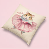 Ballerina Hamster Girls Personalisiert Kissen