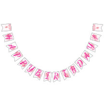 Ballerina Happy Birthday Banner auf Deutsch