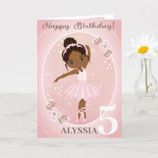 Ballerina Happy Birthday Card | Alter hinzufügen Karte
