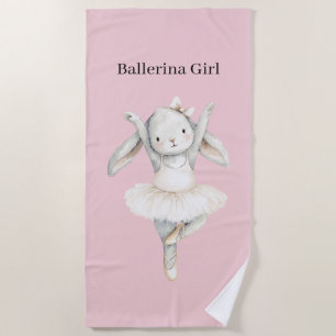 Ballerina-Häschen im Tutu Strandtuch