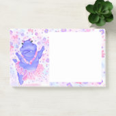 Ballerina Hippo Balletttänzer Funny Post-it® Notes Post-it Klebezettel (Büro)