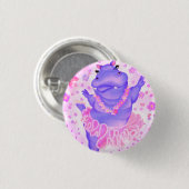 Ballerina Hippo Button (Vorne & Hinten)