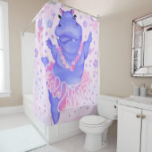 Ballerina Hippo Duschvorhang (Beispiel)