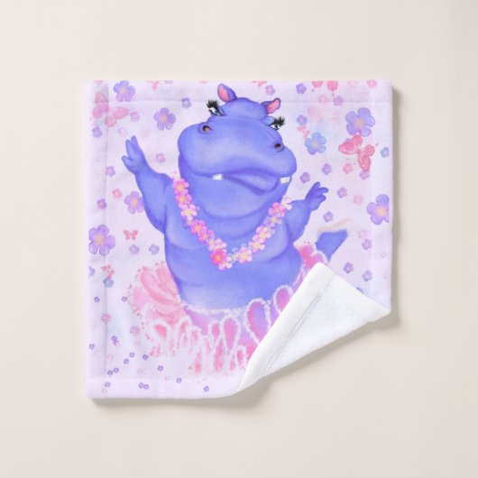 Ballerina Hippo Funny Bath Handtücher Ballet Dance (Waschlappen)